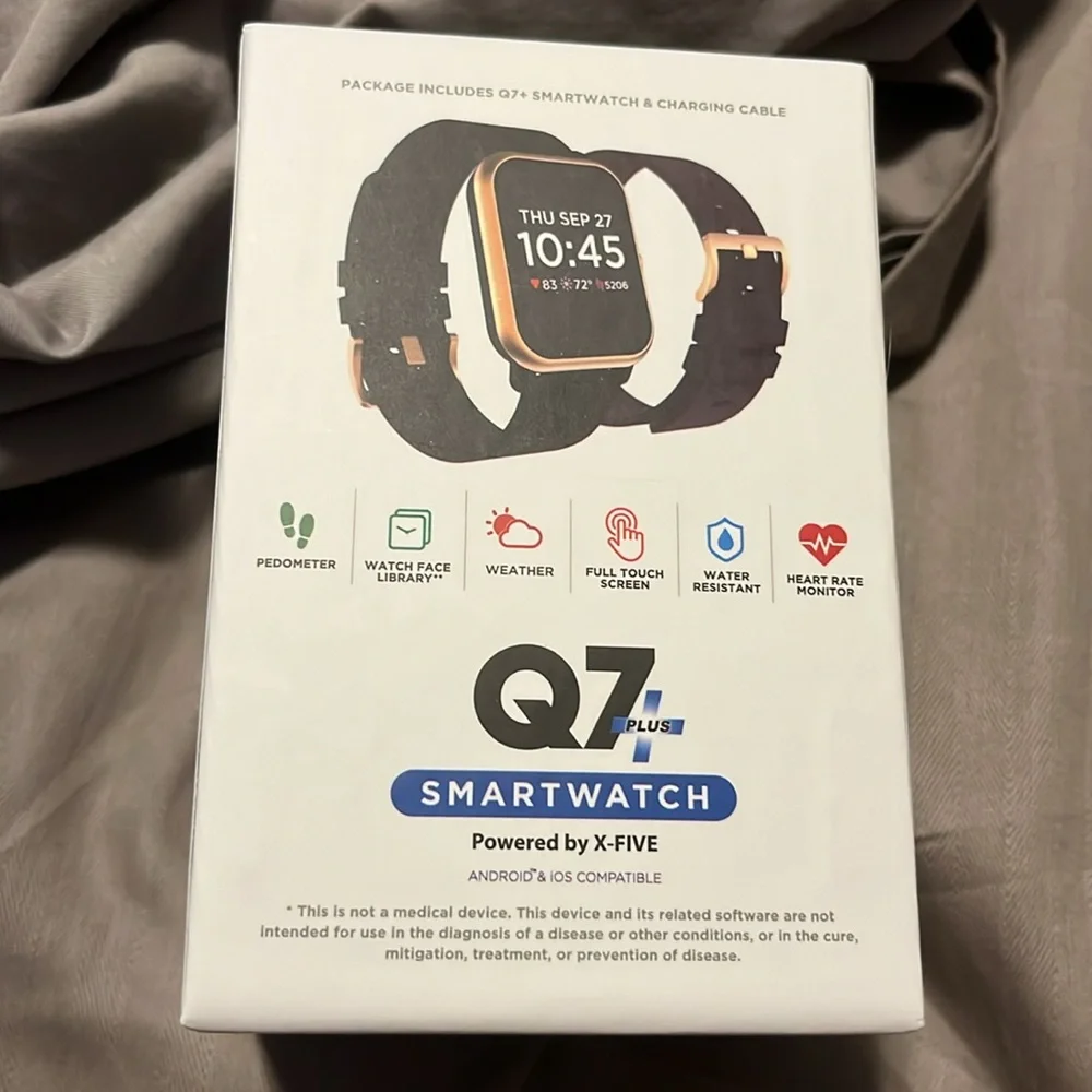 Q7+ Smartwatch - New! Still Sealed! Android and iOS compatible - Picture 5 of 11